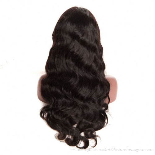 Frontal wig synthetic wig  natural peruvian hair wig